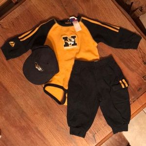 Missouri Tigers 12 Month outfit and hat